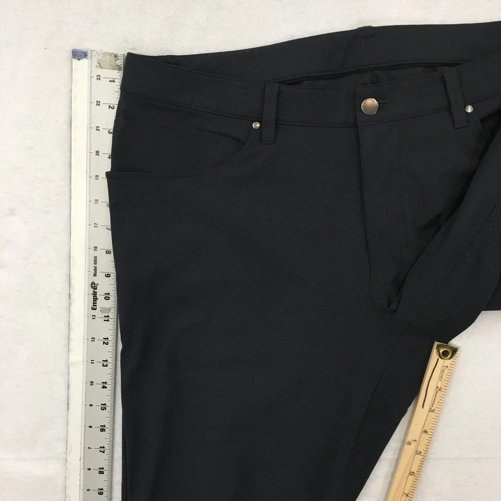 Lululemon ABC Pant Slim Fit Warpstreme Mens Size 36 5 Pocket Trousers